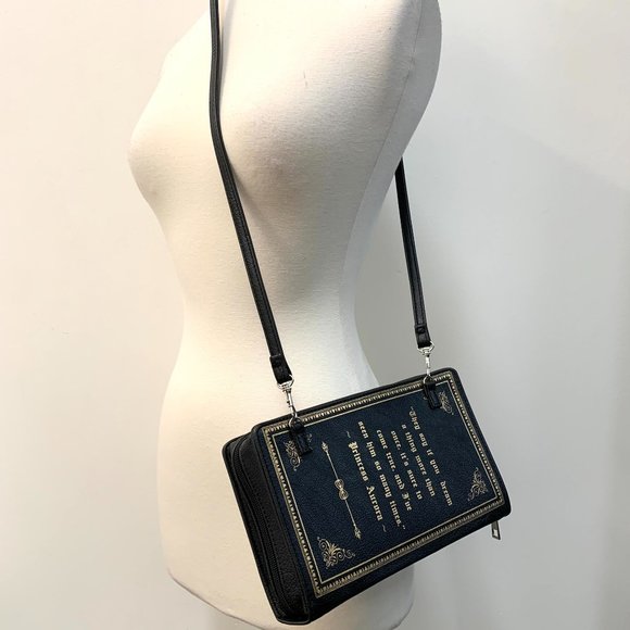 NWT Sleeping Beauty Book Bag Crossbody Clutch - Picture 7 of 7